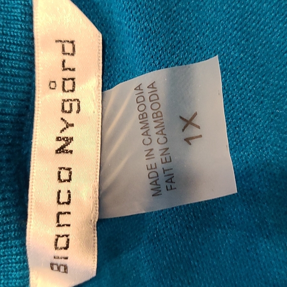 NEW Nygard Blue / Teal Open cardigan - Picture 5 of 6